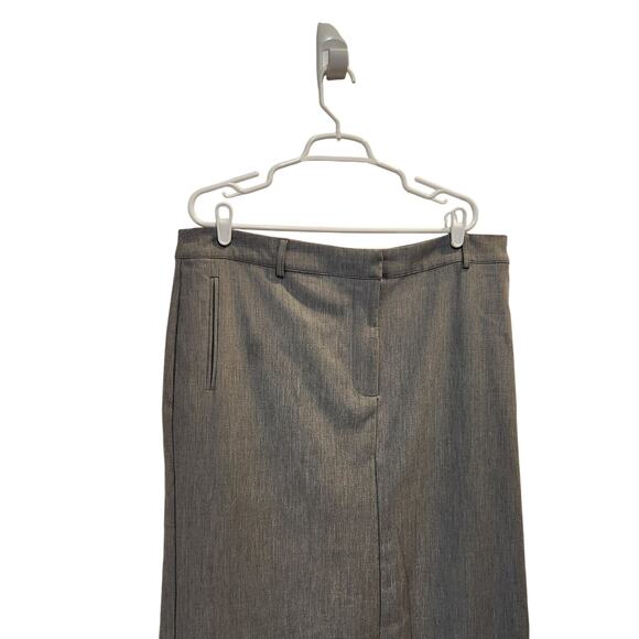 Barneys New York x Forever 21 Straight Pencil Polished Maxi Skirt Gray Size 1X - Picture 3 of 10